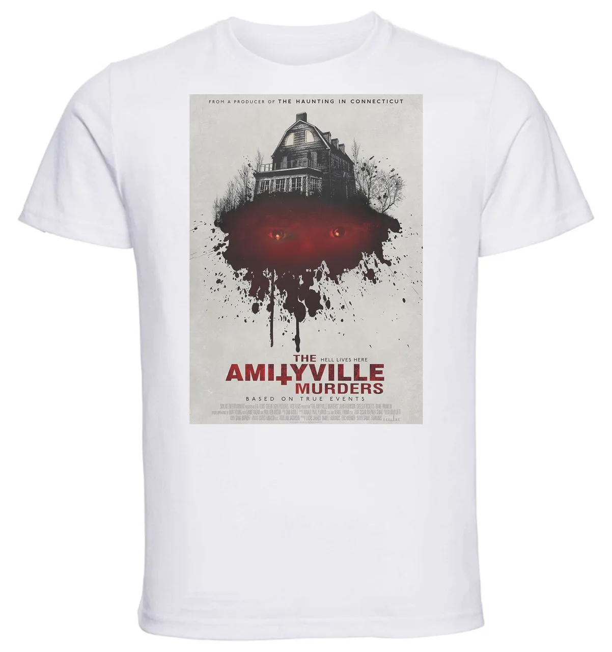 T-shirt Unisex - White - Amityville Murders Playbill