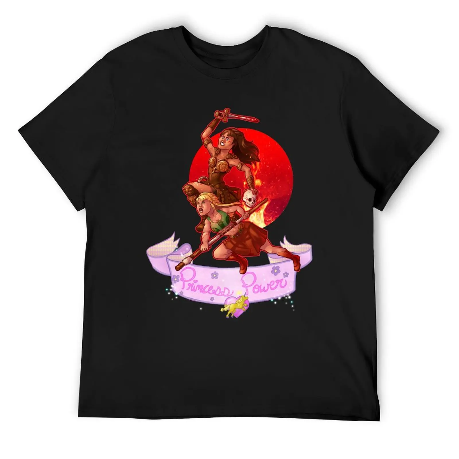

Princess Power T-Shirt summer top man clothes animal prinfor boys mens vintage t shirts