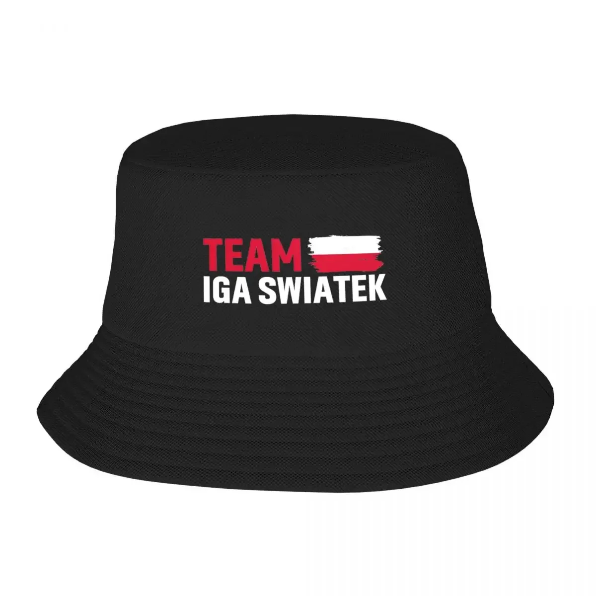 Team Iga Swiatek Poland Flag Bob Hat for Teen Summer Sun  Casual Packable  Camping Fishing  Dropshipping