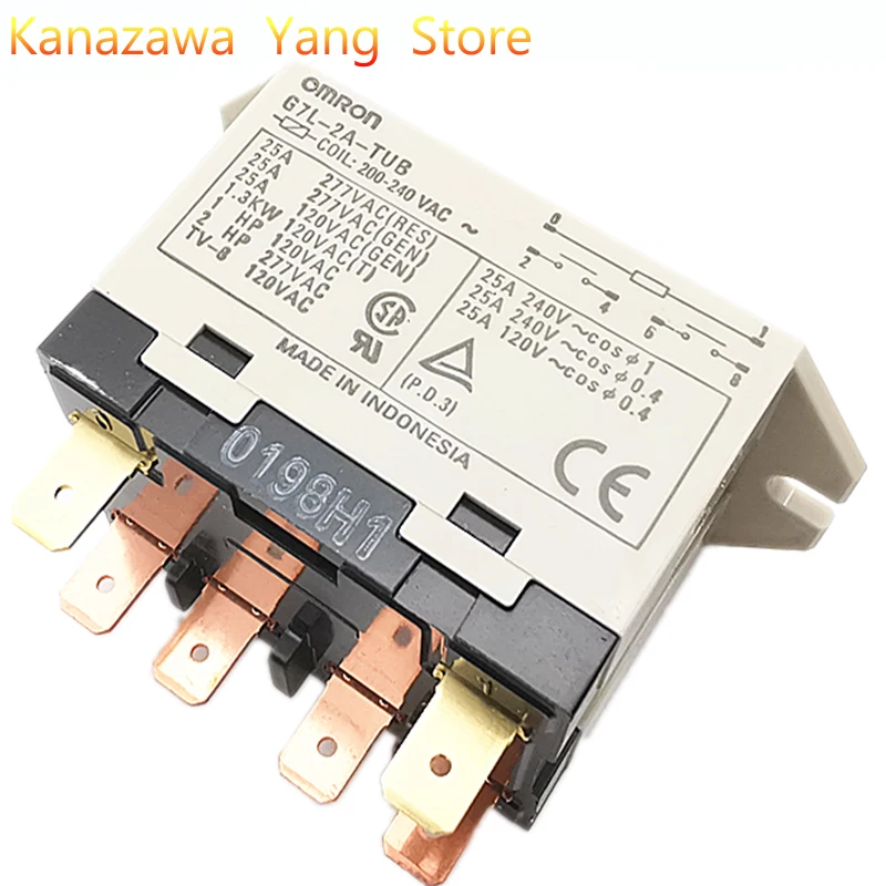 1- 10 pcs/Lot New High power air conditioning electromagnetic relay G7L-1A-T 200-240VAC - normally open 4 pins