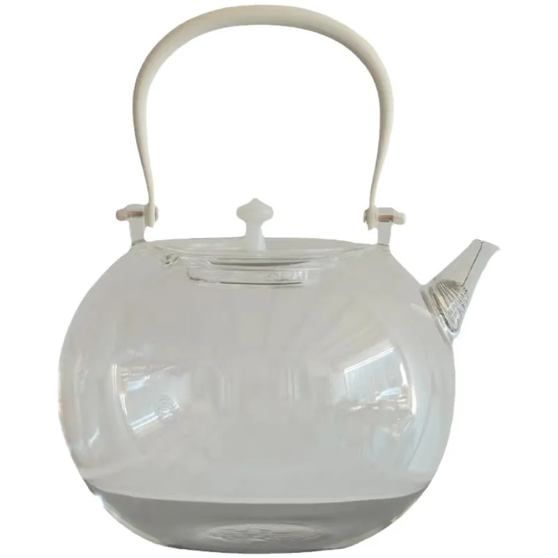 High borosilicate glass teapot large capacity household boiling teapot Qiankun pot apple shape boiling kettle