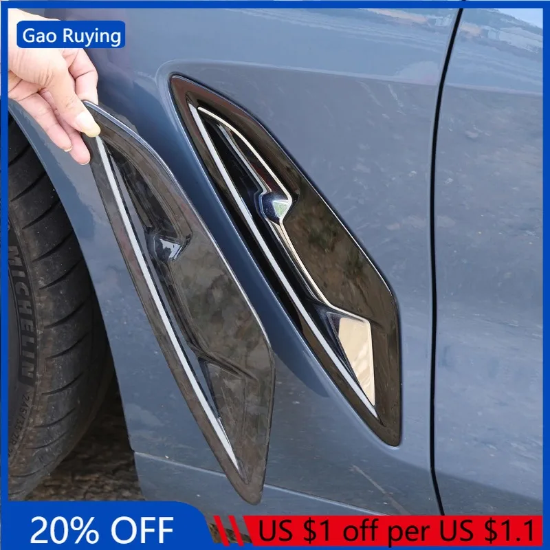 

Gao Ruying For BMW 8 Series G14 G15 G16 2019-23 Real Carbon Fiber Car Side Shark Gill Side Air Outlet Cover Trim Car Accessories