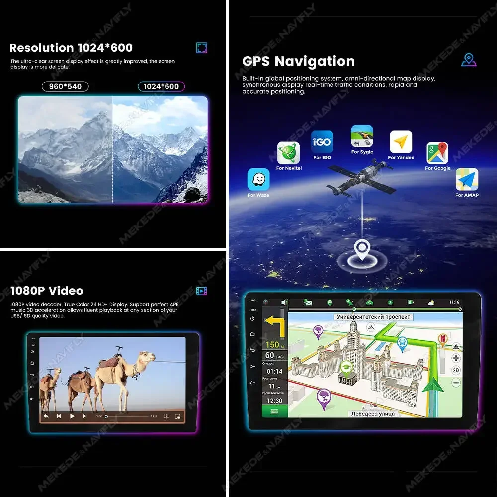 MEKEDE & NAVIFLY أندرويد 14 ستيريو راديو السيارة لكيا كارينز RP 3 III 2013-2019 نظام Carplay الذكي الكل في واحد وحدة مضيف GPS #5