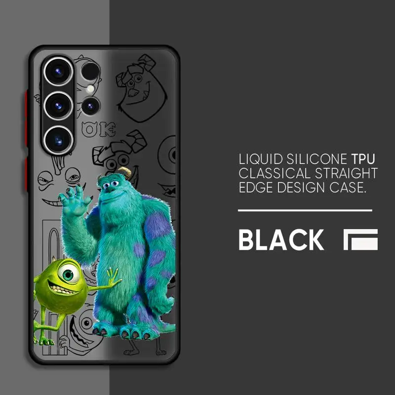 phone cases for Samsung Galaxy S23 Ultra case S20 9 S24 S21 FE Note20 S10 S22 10 Luxury Cover funda Disney Monster Jame Sullivan