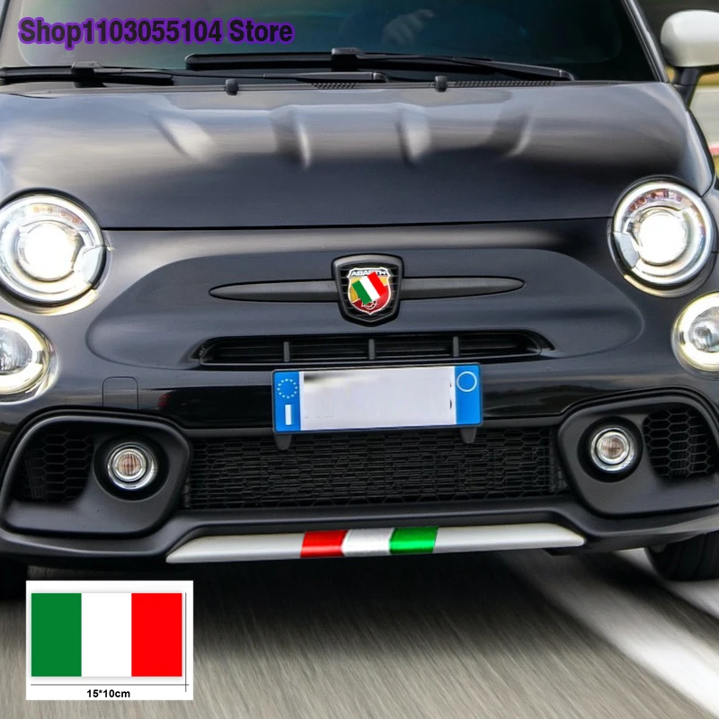 1pc Italian Flag Color Vinyl Car Body Sticker For Fiat 500 Abarth Lancia Alfa Romeo Giulietta 159 Mito