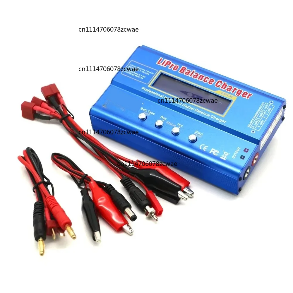 80W Digital Balance Charger Discharger LCD LiPo Li-ion LiFe NiMh NiCd Pb Battery 12V 5A AC Power Adapter