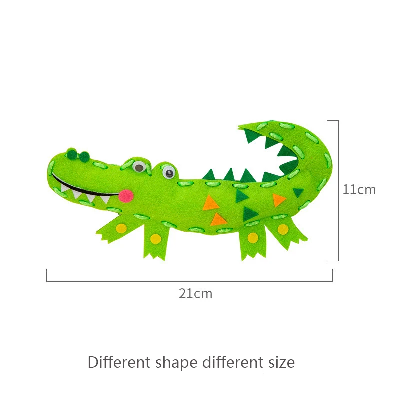 3Pcs DIY Hand Puppet Making Kit Make Your Own Felt Animal Theme Storytelling Manual Handmade Sewing Craft Kids Educational Toys