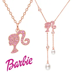 Barbie Necklaces Necklace Pendant Personalized Women Women Girl Punk Clavicle Chain Cartoon Kawaii Fashion Necklace Jewelry Gift