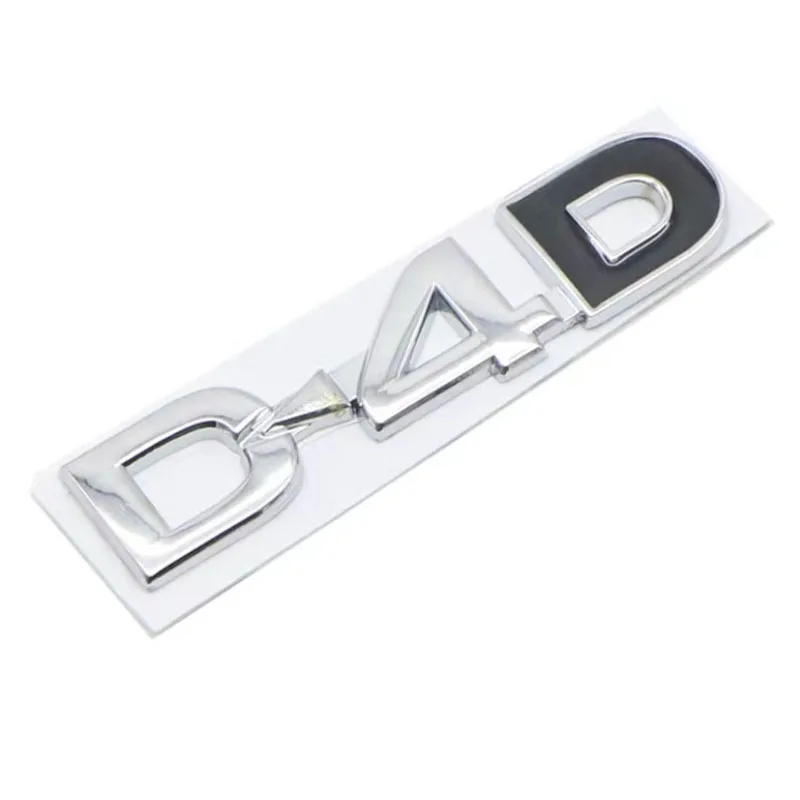 3D Metal D4D Logo Emblem Car Styling D4D Badge posteriore tronco D4D decalcomania D4D Sticker accessori