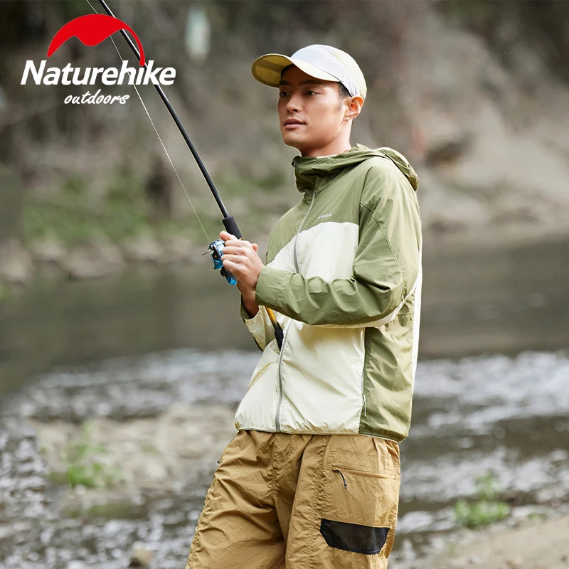 

Naturehike Unisex Summer UPF100+ UV Sun Protection Hoodie Jacket Men Women Lightweight Hiking Outdoor Long Sleeve Sun Shirt Coat