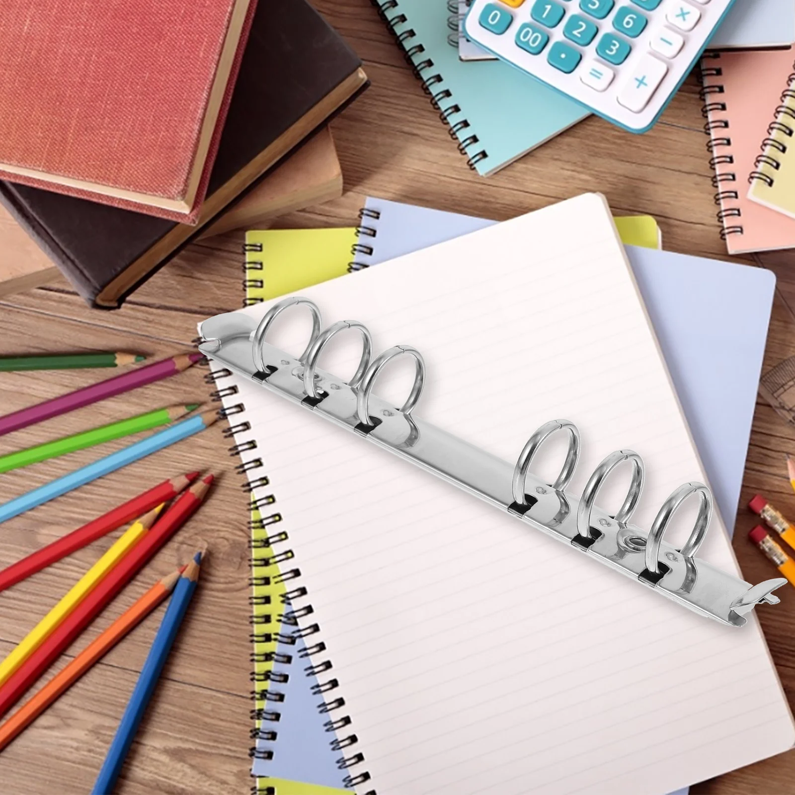 4Pcs Segmented Loose Leaf Binders Practical Creative Scrapbook School Office Stationery Supplies Simple Binder