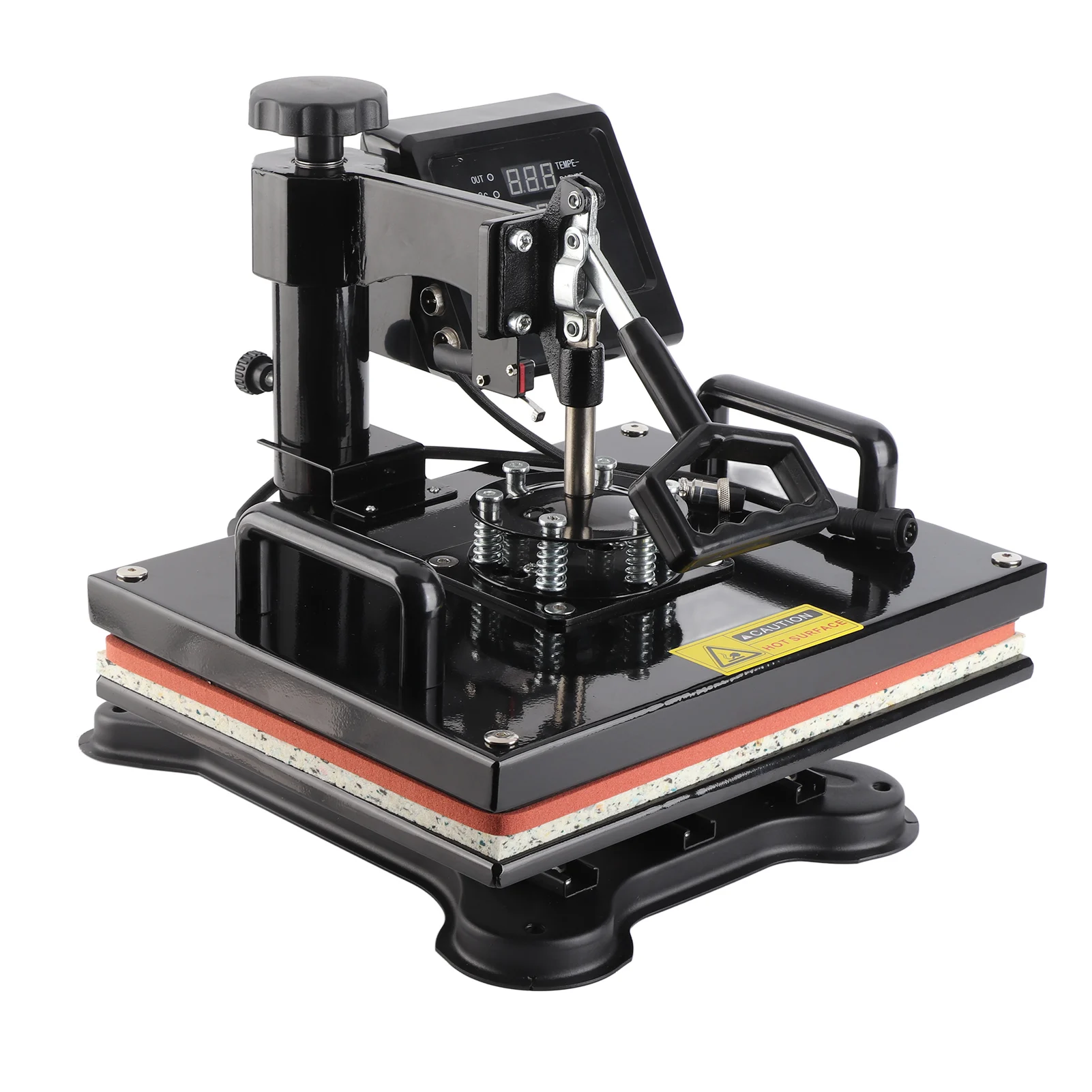 12x15인치 열 프레스 기계 전문 자동 카운트다운 버튼 열전사 기계 티셔츠 의류 가방 열 프레스