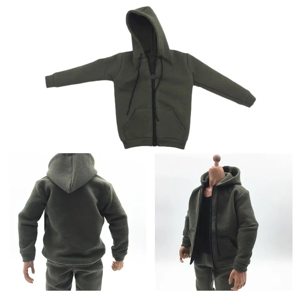 1/6 Male Clothes Hoodies Top Sweatershirt for Male Action Figure 12''