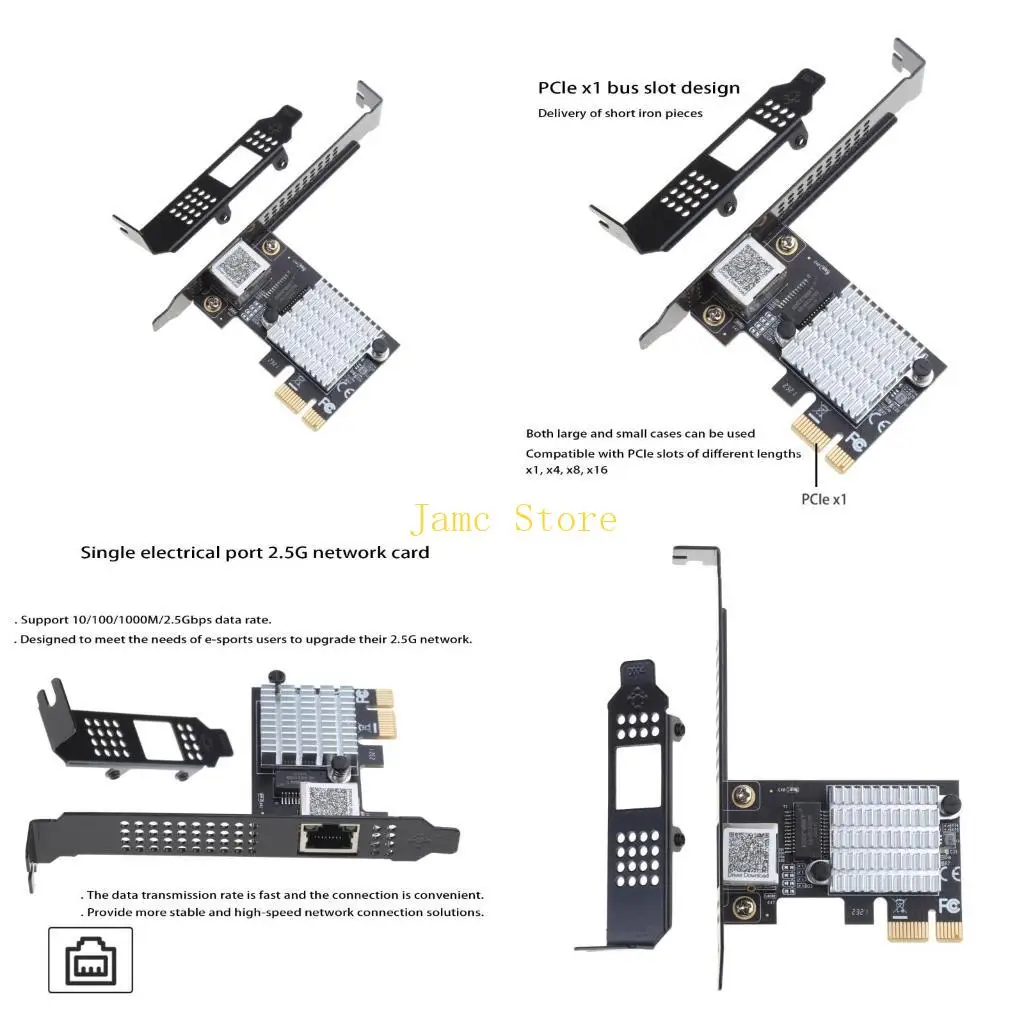 LX0B Upgraded Ethernet Card 2.5g Pci for Express to Gigabit Ethernet Control Card
