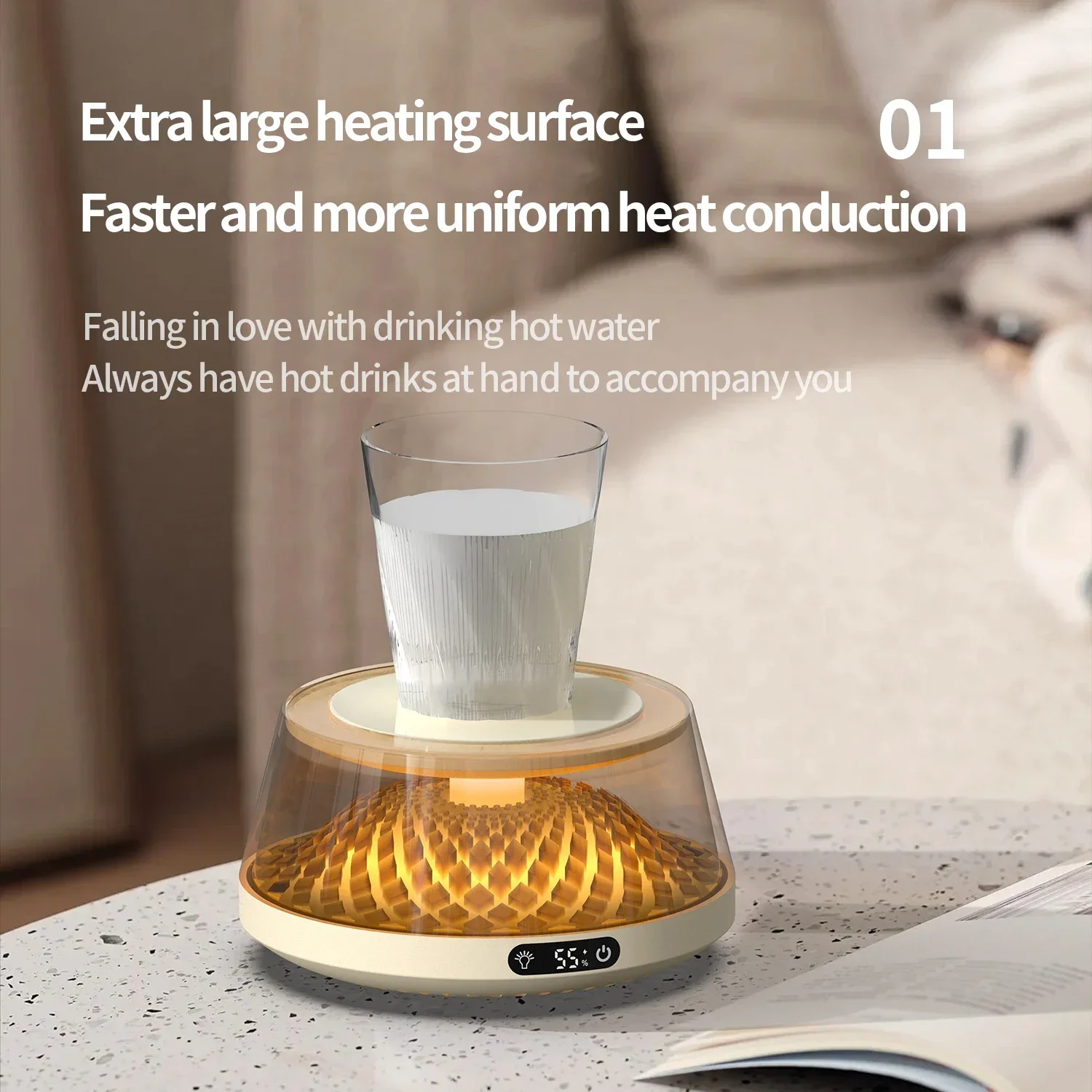 Coffee Cup Heater Mug Warmer USB Heating Pad Electic Milk Tea Water Thermostatic Coasters Cup Warmer For Home Office Desk