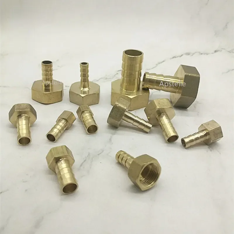 

Thread Connector Joint Brass Pipe Coupler Adapter Brass 8mm 10mm 19mm 6mm 4mm Hose Barb Tail Fitting Female Male