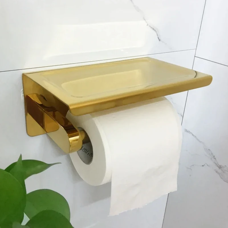 It can be non-perforated, toilet tissue box, paper towel holder, waterproof pendant, light luxury bathroom, toilet paper box, to