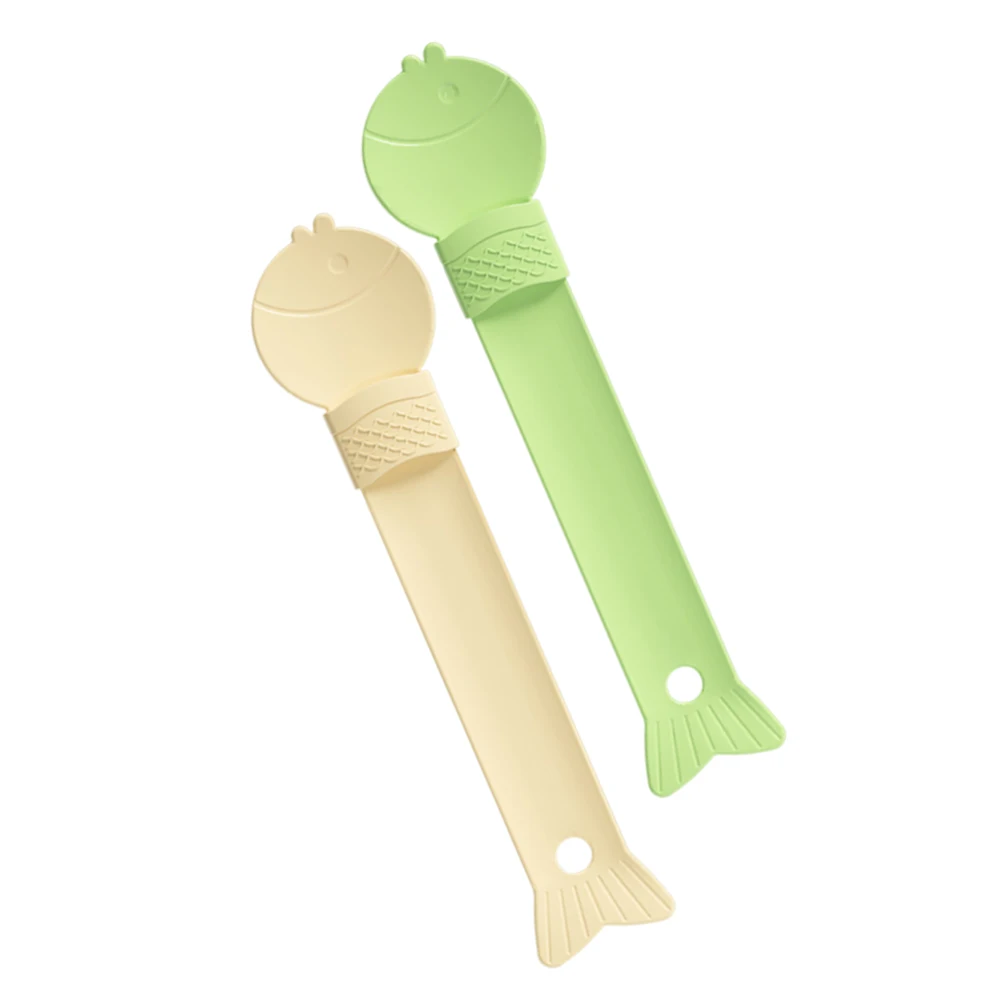 

10Pcs Cat Treat Feeding Spoon Fish Shape Durable Squeeze Pet Food Dispenser for Wet Cat Dog Snacks Squeeze Spoon