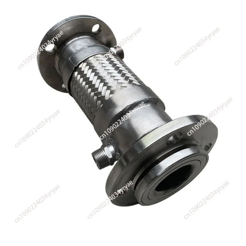 Stainless steel double insulation jacket metal hose, stainless steel flanged bellows DN50 65 80 100