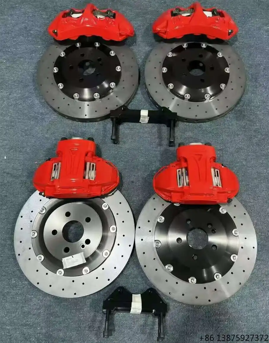 

Cars Brake Caliper Kit GT6 Front 6 Piston Rear EPB Carbon Fiber Ceramic Disc Rotor for Model S X Y 3 M8 440i F36 F32
