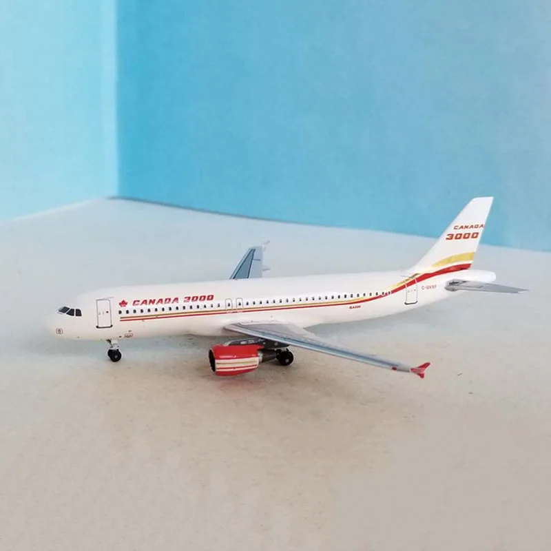 

Diecast 1:400 AC411258 Canada 3000 A320 C-GVXF Aircraft Model Adult Fans Collectible Souvenir Gifts