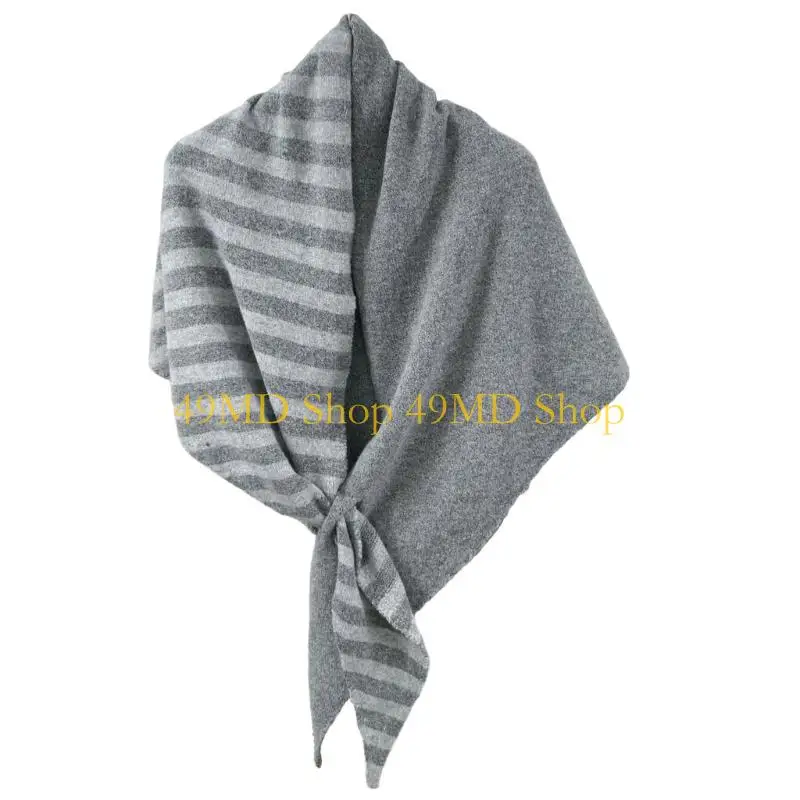 49MD Elegant Oversized Triangular Shawl Soft Scarf For Women Winter Fashion
