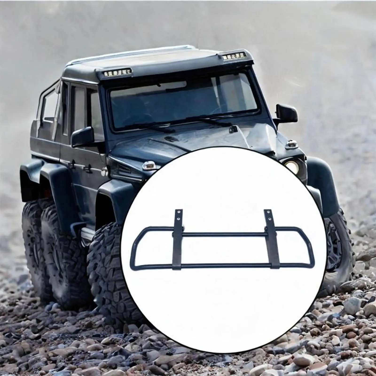 RC Car Front Bumper Vehicles Model Accessories Metal Professional DIY Modified Replacement Trucks Model Car Accessories 1:10