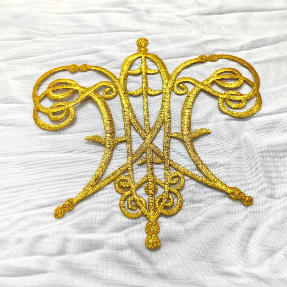 1 Piece Gold Embroidery Appliques Iron On Patches For Cosplay Diy Clothes  Trims Garments Budges Accessories