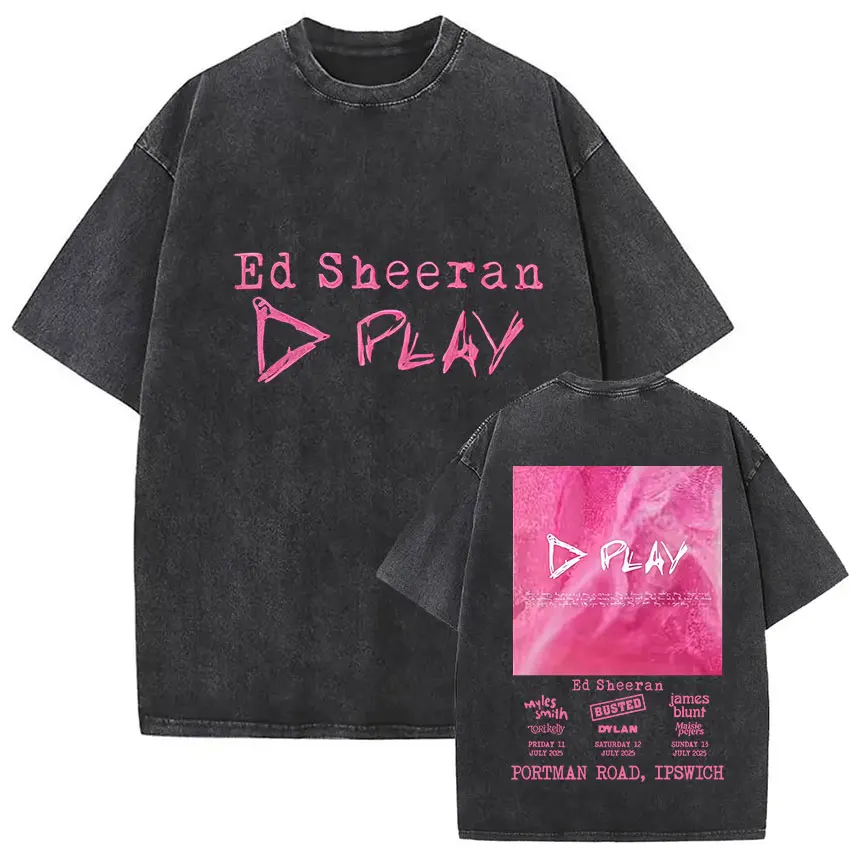 

Ed Sheeran Rap Singer 2026 Australian Tour Retro Graffiti Tribute To Pop Music Punk Style Men'sWomen's T-shirts Street Wear