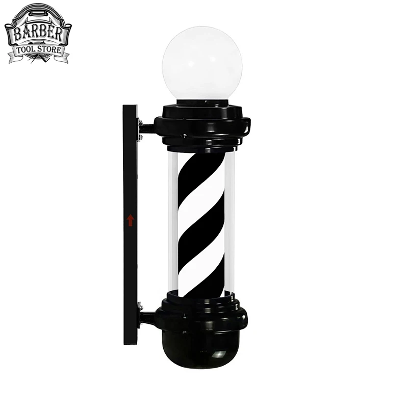 Rotating Pole Rainproof Led Light Salon Stripes With Hanging Bracket Outdoor Sign Light Save Energy Pro Barbershop Supplies