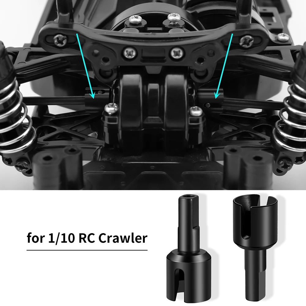 YEAHRUN 2Pcs Steel CVD / Diff Drive Cup for Tamiya TT02 1/10 RC Drift Car Upgrade Parts Accessories