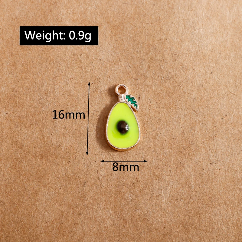 10 Stück süße Emaille-Frucht-Charms für die Schmuckherstellung, Kirsche, Ananas, Banane, Apfel, Charms, Anhänger für DIY-Halsketten, Ohrringe, Geschenk – Detail 4