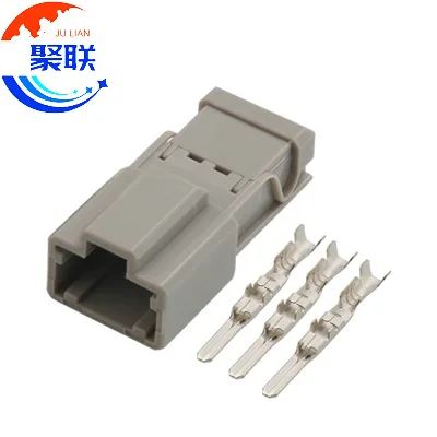 Auto 3pin plug 6098-0242 unsealed electrical electric connector with terminals