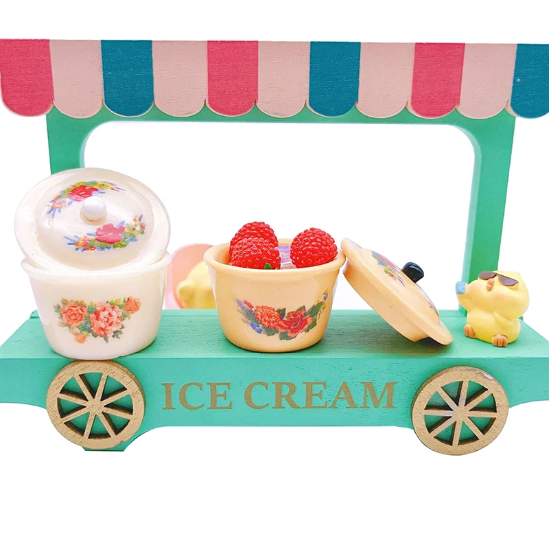 Dollhouse Miniature Nostalgic Life Scene Decoration Supplies Chinese Double Happiness Enamel Basin Doll Accessories Toy