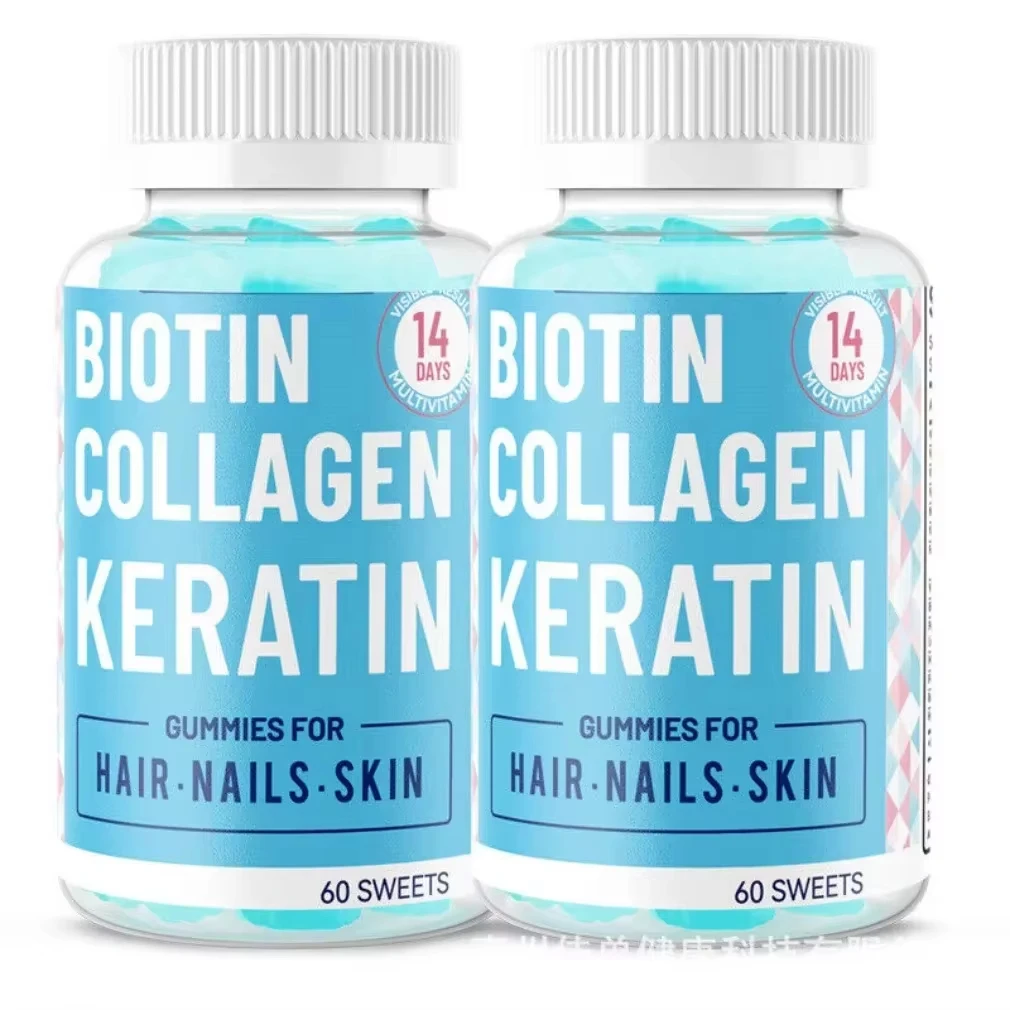 

Здравоохранение, сертифицированные конфеты для ногтей без сахара с биотином и коллагеновым кератином - красота, обогащенный витамин