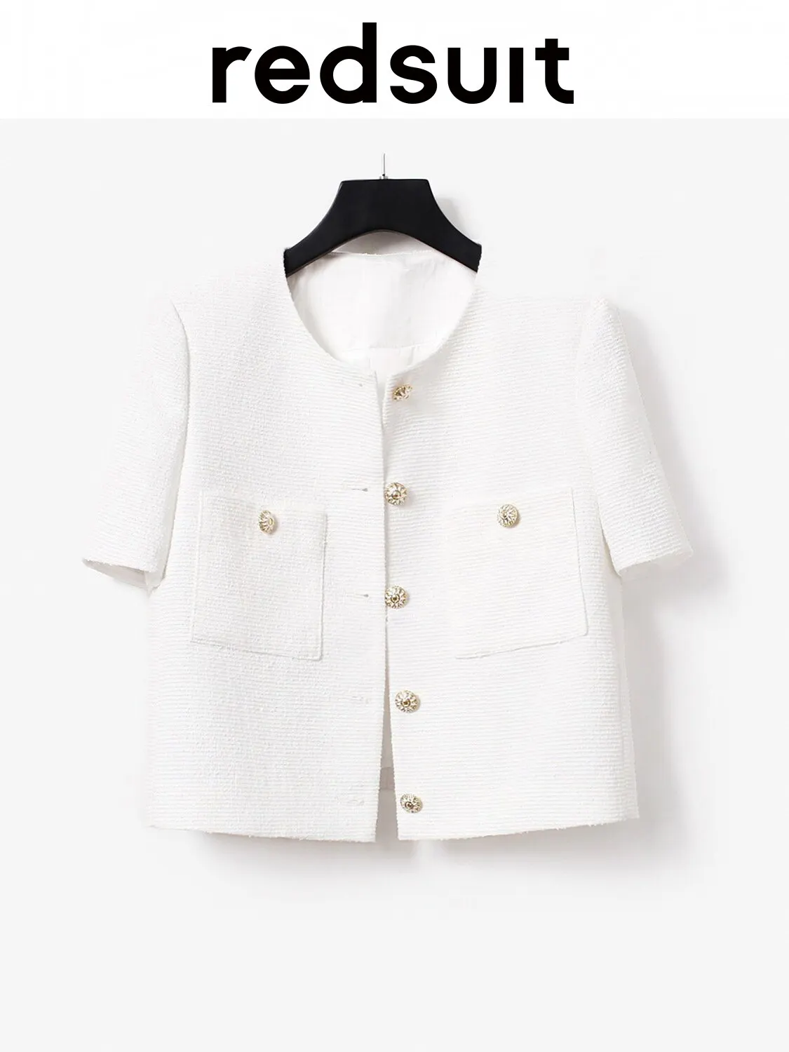 New Simple  lightweight thin white short sleeved jacket short top Custom Size