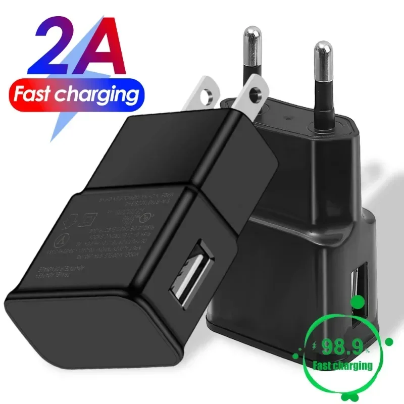 5V 2A Adaptive Fast Charging USB Wall Charger Adapter For Samsung For Galaxy S21 S20 S10 S6 S7 S8 S9 Plus Note 10 9 8