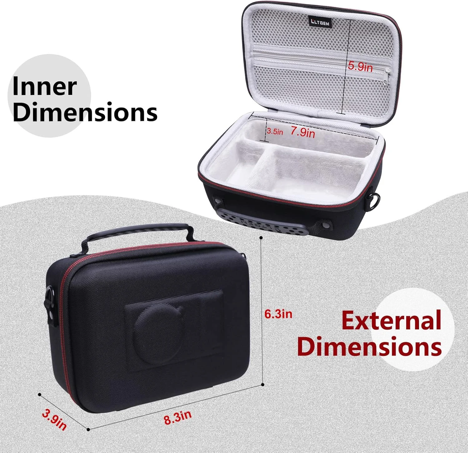 Hard Camera Case for 4K Digital Camera for small 4K Digital Camera by LTGEM,Fits 4K Digital Accessory Kit -  Carrying Bag - view 4