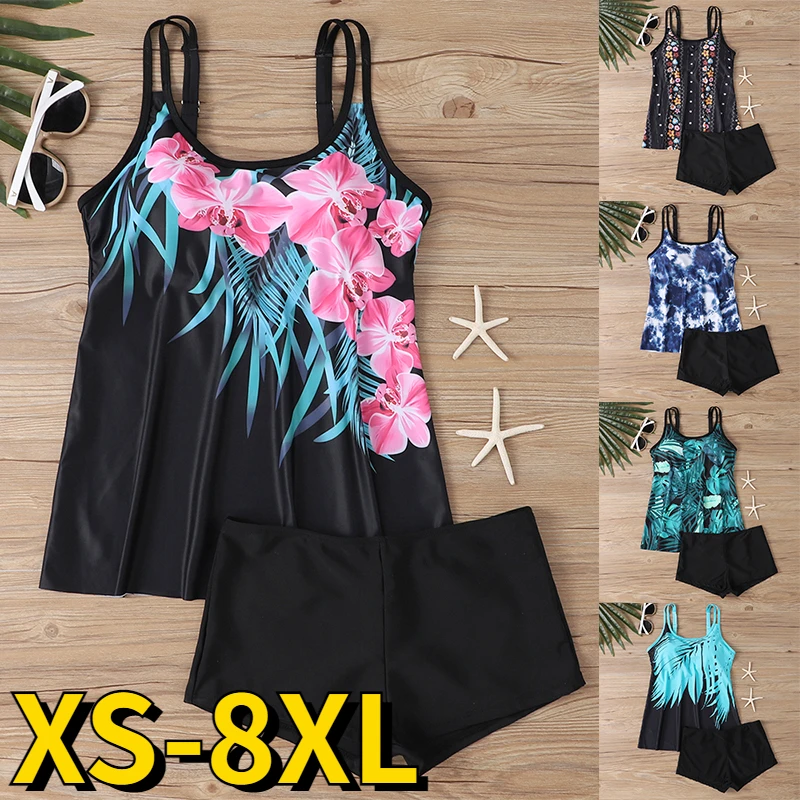 Summer Women Sexy Fashion Swimsuit SwimwearNew Design Printing Bathing Suit Beachwear Two Pieces Set Tankini Female Monokini