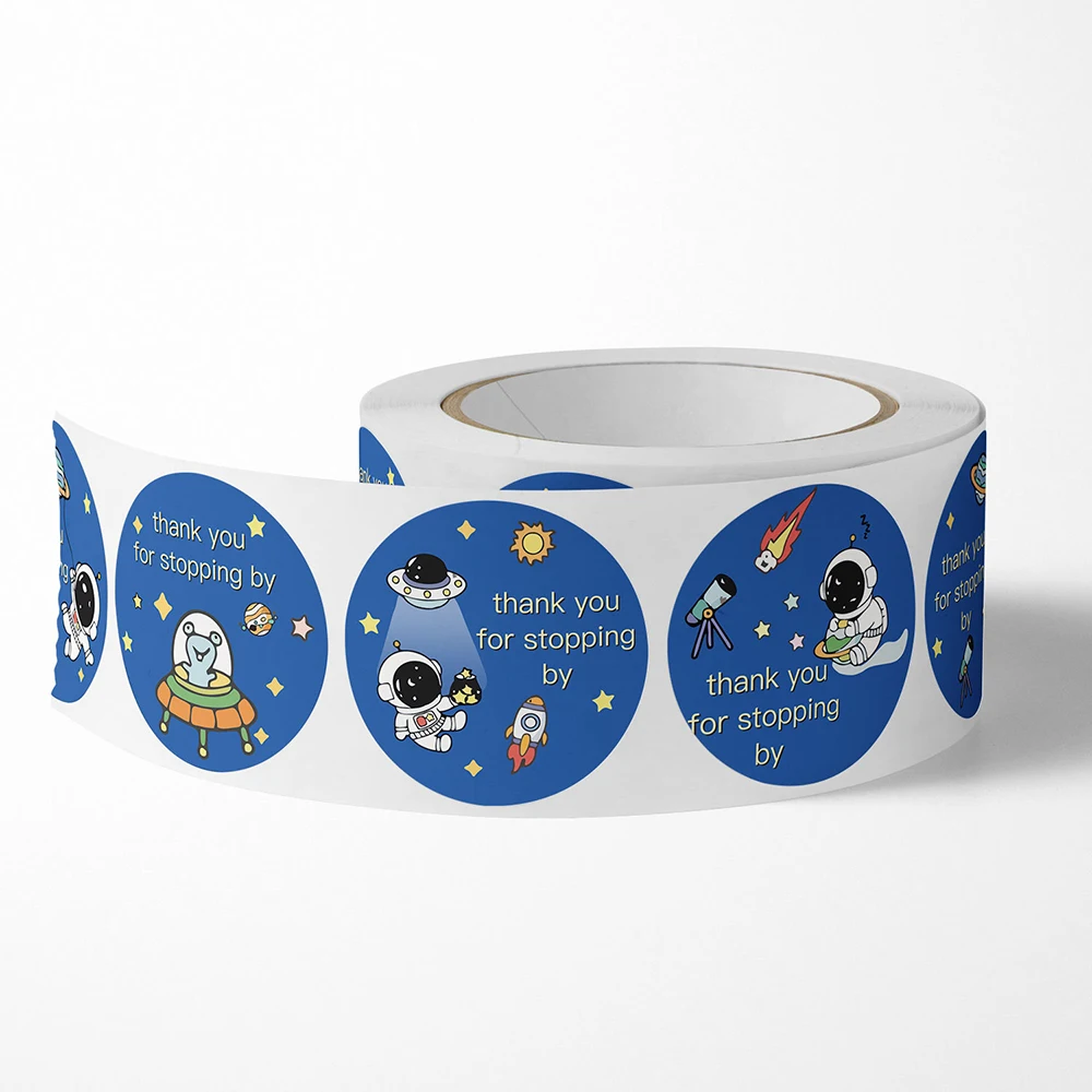 500pcs Thank You Sticker "thank You for Stopping By"1inch Sealing Label Scrapbooking for Small Business Handmade Gift Decoration