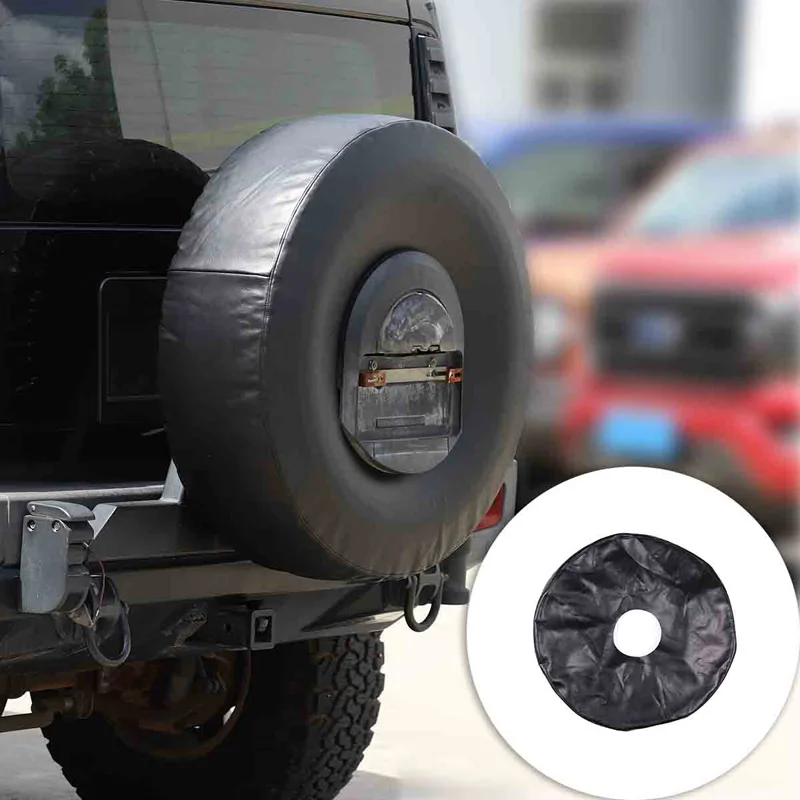 

Black Car Wheel Tyre Cover For Hummer H2 2003-2009 PVC Leather Spare Tire Covers Case Soft Protector Pouch Auto Accessories