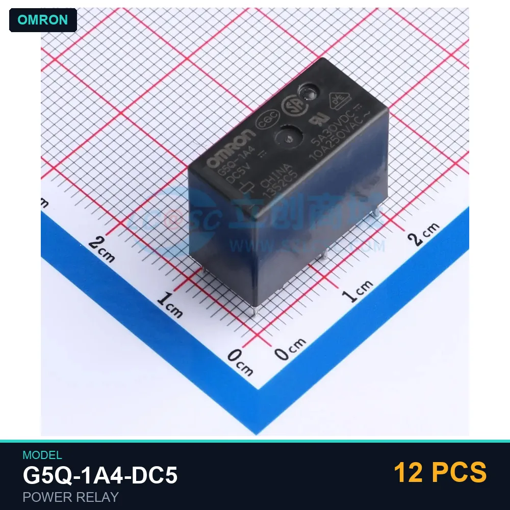 12 PCS OMRON G5Q-1A4-DC5 Power Relay