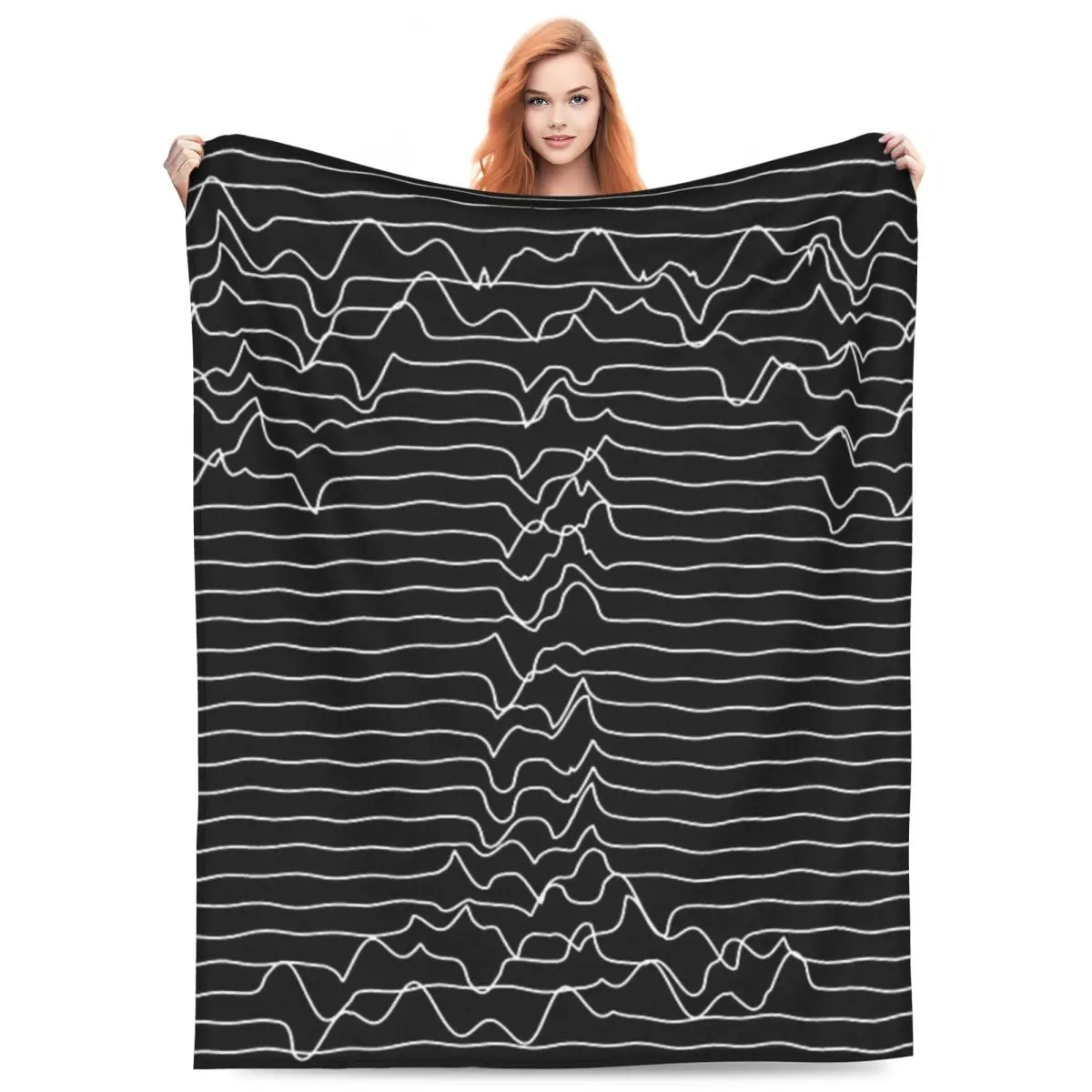 

Joy Division Unknown Pleasures Blanket Flannel Sofa Warm Throw Blankets for Home Bedroom Office Throws Bedspread Quilt