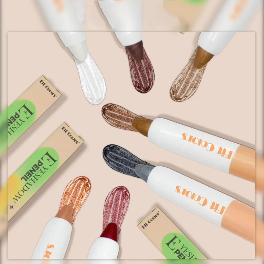 6 Color Tears Under The Starry Sky Eye Shadow Pen Flash Pen Outline Eye Shadow Pen Fluorescent Pen