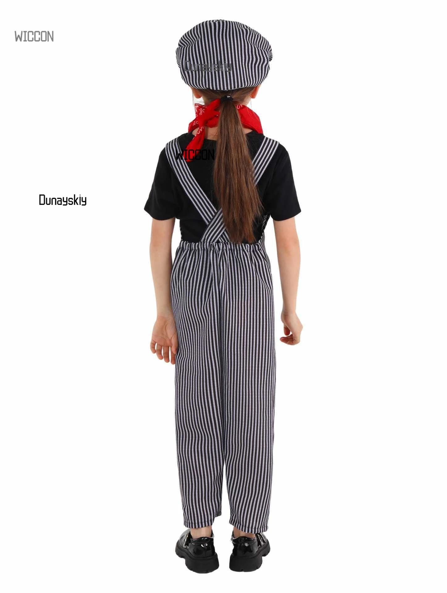 هالوين المهنية تأثيري قطار مهندس تسخير ملابس العمل تأثيري أداء زي مطابقة أدوات الوصول تأثيري