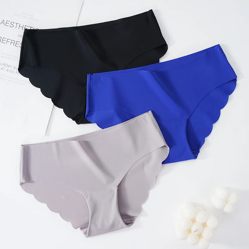 Women Seamless Panties Ultra-thin Underwear Comfort Intimates Sexy Lingerie Plus Size Low-Rise Female Underpants Briefs