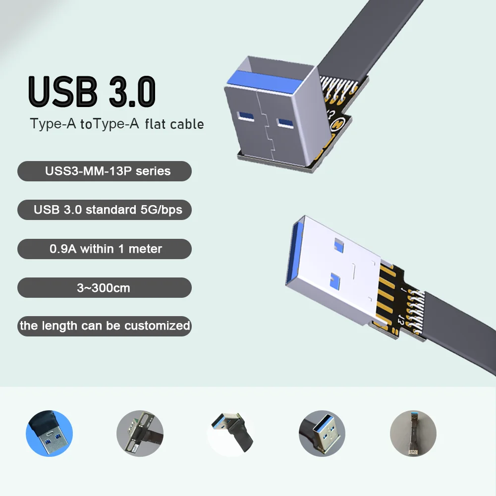 

Кабель-удлинитель USB 3,0 с двумя удлинителями для передачи данных