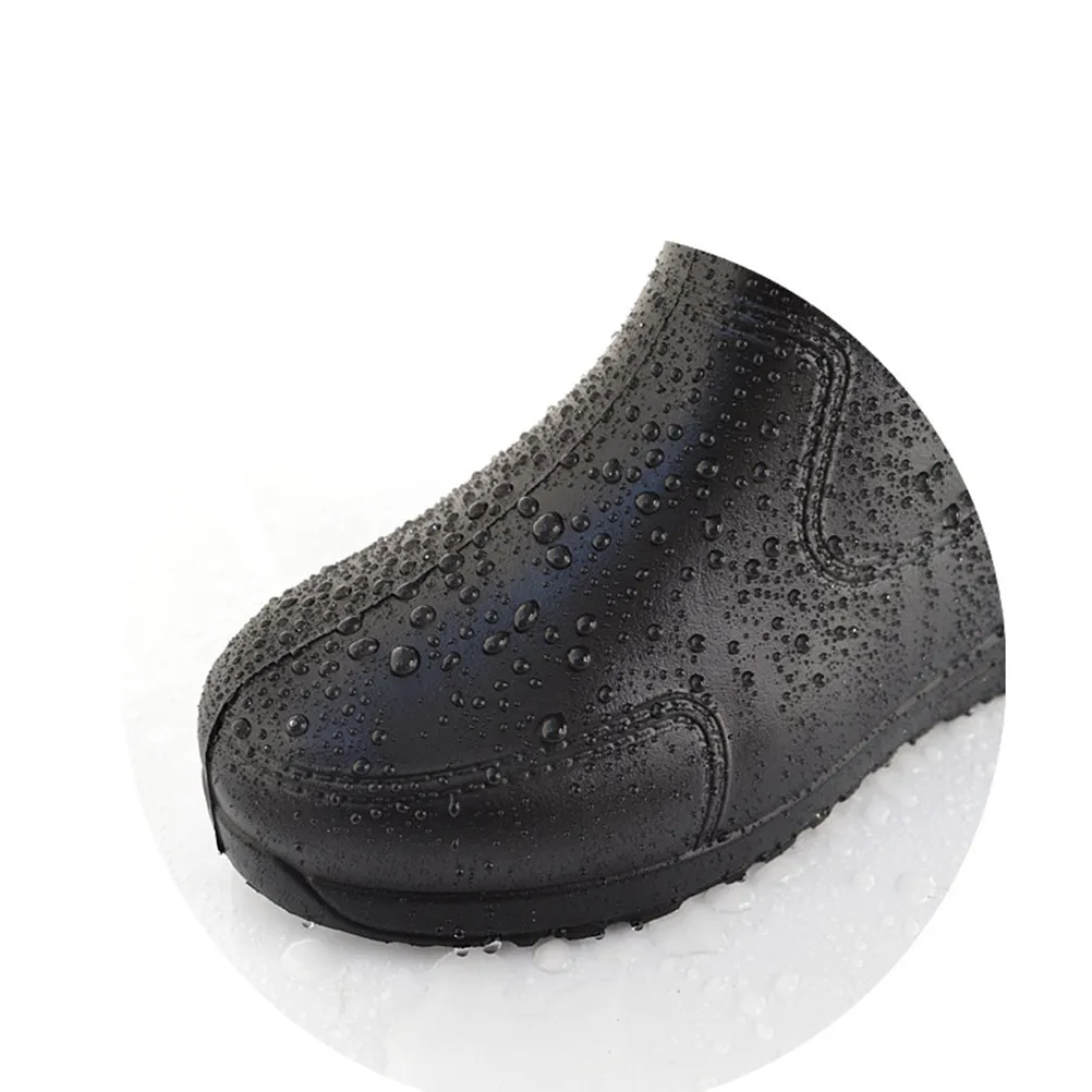 

Пара нескользящих дождевых ботинок с защитой от кислот и щелочей, низкие, черные, размер 43, с толстым каблуком, износостойкие, устойчивые, для дождя