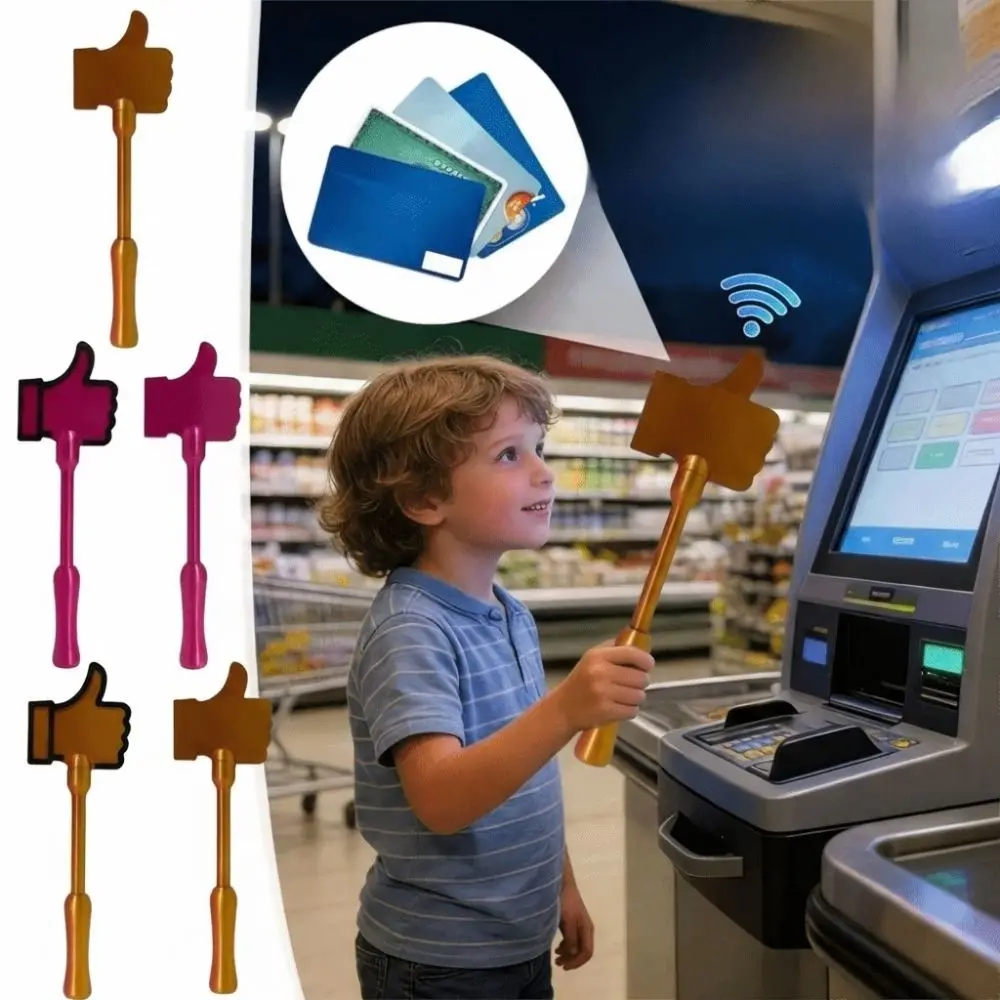 

3D Printed Thumb Wand Tap To Pay Portable Credit Card Holder Contactless Payment Card Holder Star Magic Wand