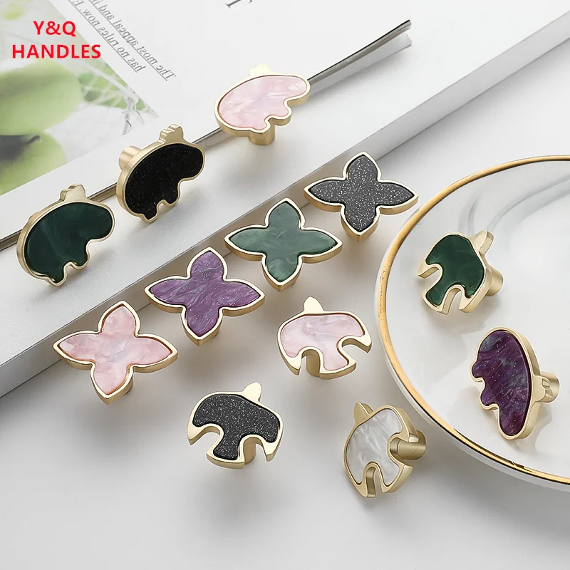 Handles Drawer Cabinet Furniture Kitchen Handles for Cabinet Knob Door Drawer Furniture Kitchen Knob Piglet Dart Bird Shape